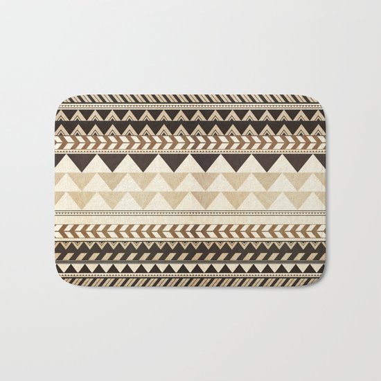 Woodwork Pattern Bath Mat