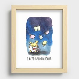 I Read Banned Books Recessed Framed Print