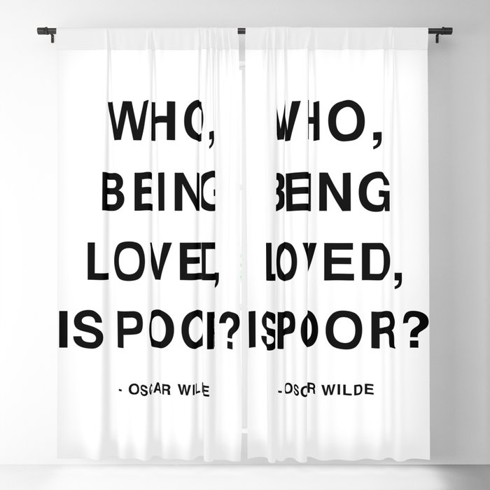Oscar Wilde Love Quotes  Blackout Curtain