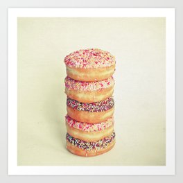 Stack of Donuts Art Print