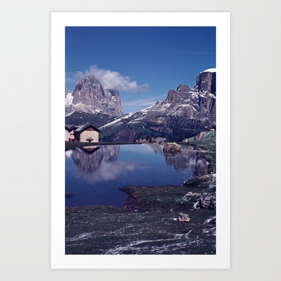 ESCAPE #2 #BLUE #Original - Peace in the Mountains Art Print