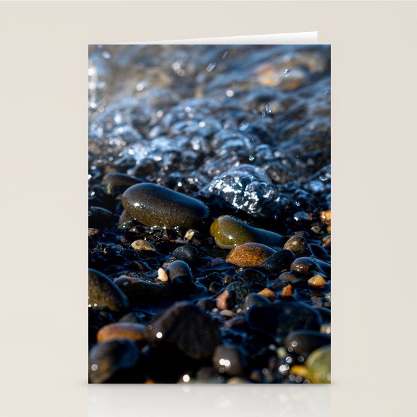 Wave Burbling Onto The Shore Stationery Cards