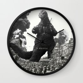 New Orleans Godzilla Attack 1908 Wall Clock