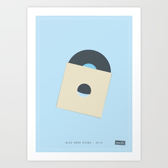Blue Moon Rising - 20:12 Art Print