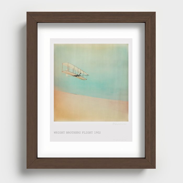Wright Brothers Flight 1902 Recessed Framed Print