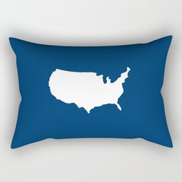 Shape of USA 3 Rectangular Pillow