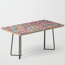 Round Rainbow Sprinkles | Colorful Sweet Candy  Coffee Table