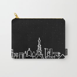 Paris skyline in onedraw at night Carry-All Pouch
