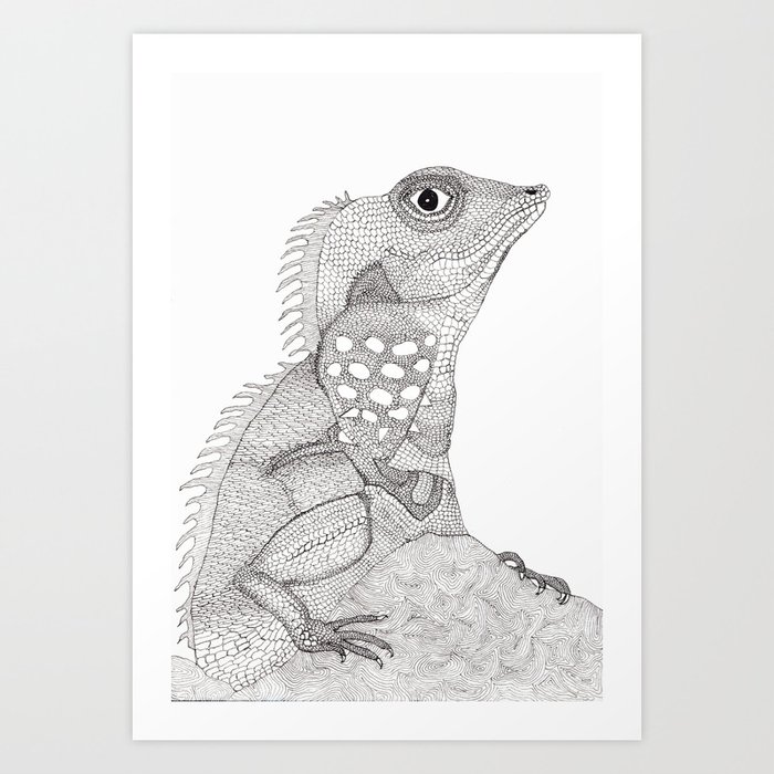 lizard Art Print