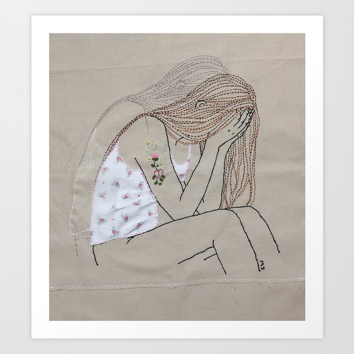 Grief Art Print By Katiwo Society6 Grief Art Print By Katiwo Society6