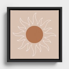 Boho Sun Framed Canvas
