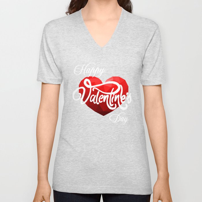 Happy valentine's day V Neck T Shirt