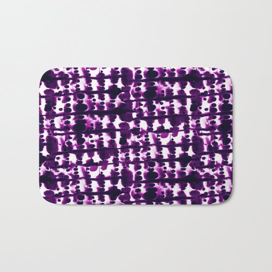 Parallel Purple Bath Mat