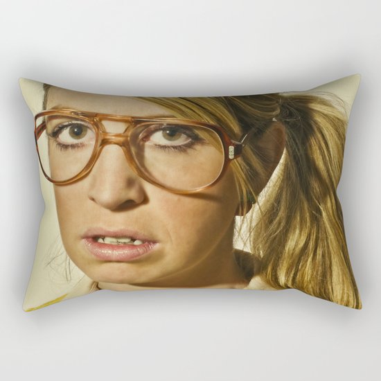 i.am.nerd. :: lizzy c. Rectangular Pillow
