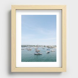 Sailboats in Nantucket Harbor on July Fourth Recessed Framed Print