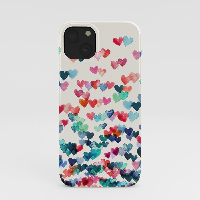 Heart Connections - watercolor painting iPhone Case