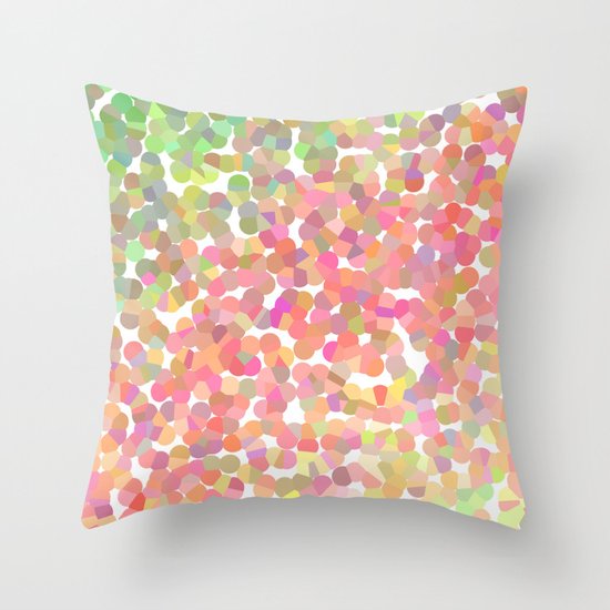 Confetti Colors Throw Pillow