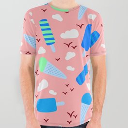 Ice Cream Pattern 3 All Over Graphic Tee