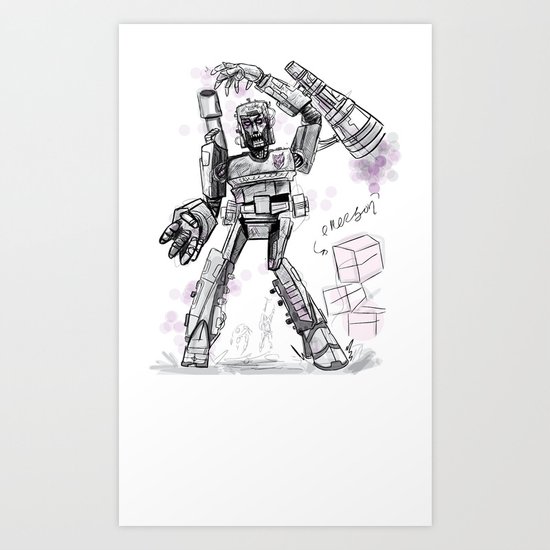 Megatron Contest Weirdo Art Print