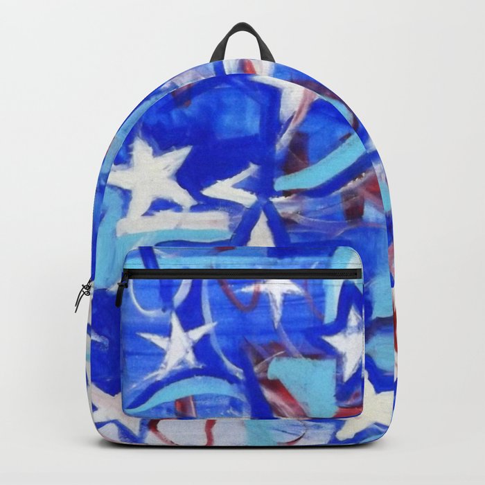 Red, white and Blue Backpack