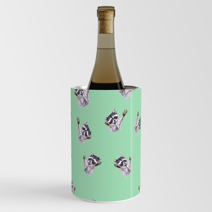 Playful Dancing Raccoons Edition 5 Wine Chiller