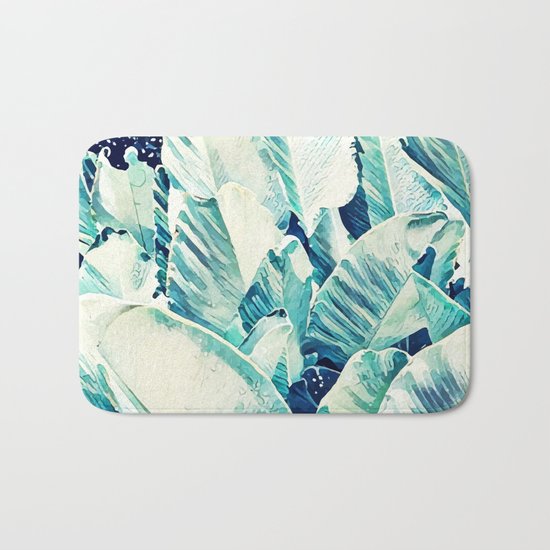 Banana Leaf Crush #society6 #decor #buyart Bath Mat