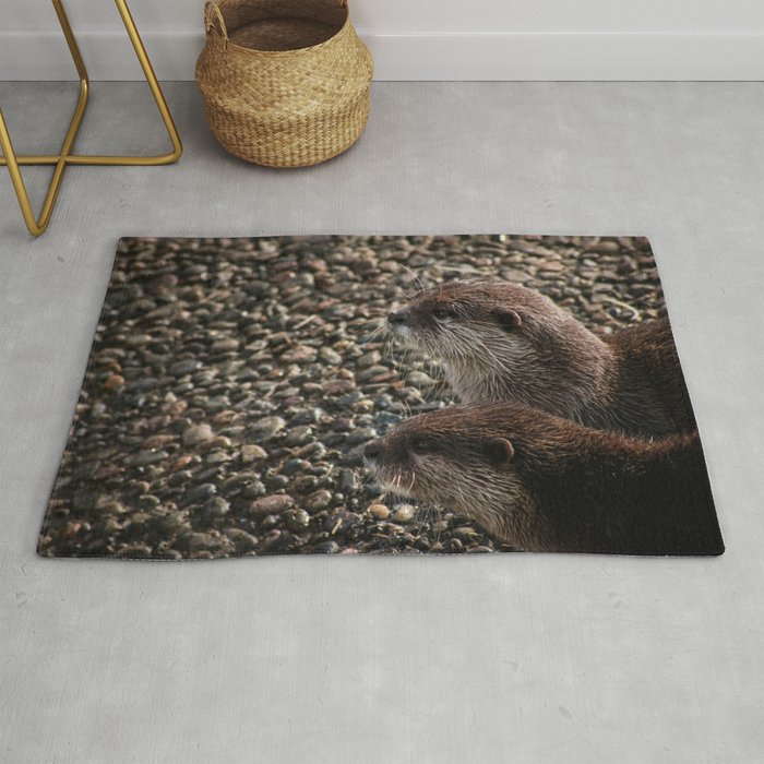 Pair of Otters Rug