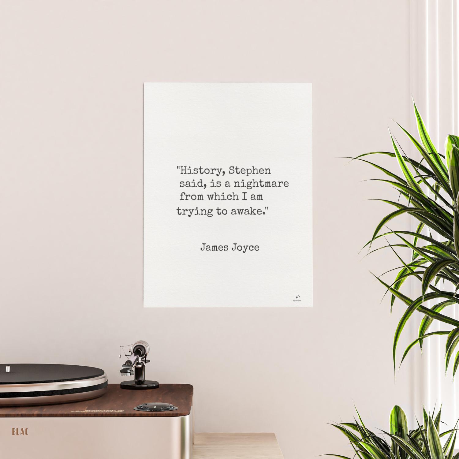 James Joyce History Stephen Said Is A Nightmare From Which I Am Trying To Awake Poster By Epic Paper Society6