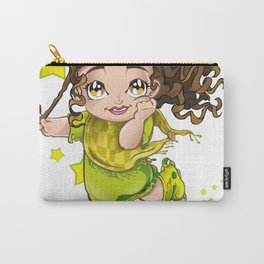 Cute girl playing roller skates | Joy Carry-All Pouch