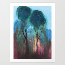 Castle in the Trees Art Print