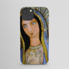 Our Lady of Guadalupe by Flor LArios iPhone Case