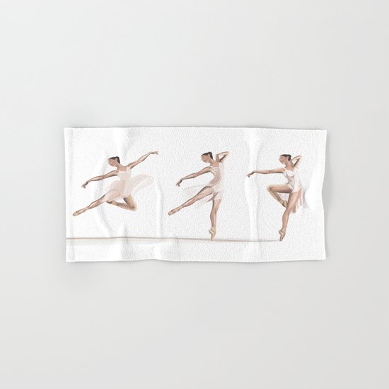 Ballet Dance Moves Hand & Bath Towel