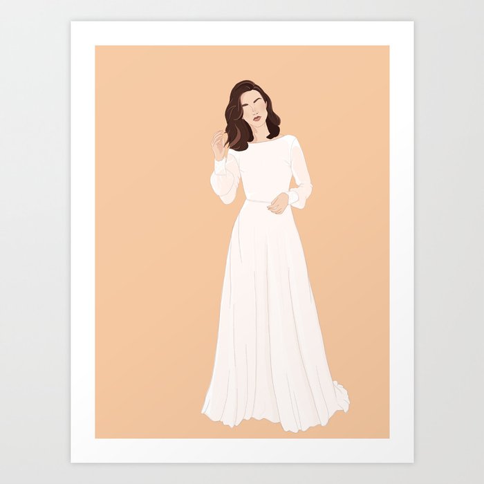 Bride Illustration 1 Art Print