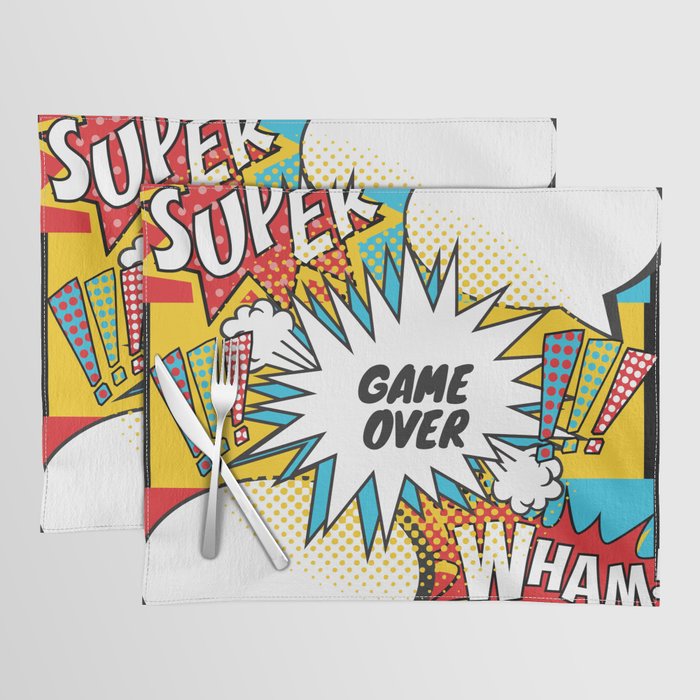 Game over wham Placemat