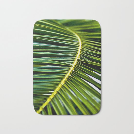 Magic Green Palm Leaves Bath Mat