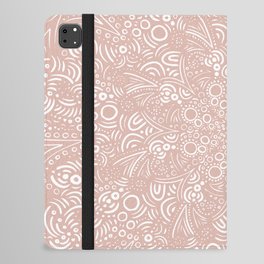 Intricate Mandala Dusty Pink iPad Folio Case
