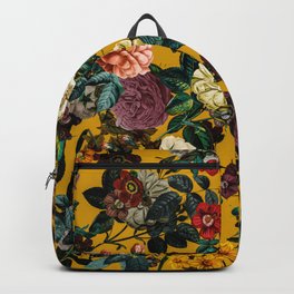 Exotic Garden V Backpack | Leaf, Tropical, Nature, Pop Art, Rose, Forest, Watercolor, Summer, Painting, Flowers 
