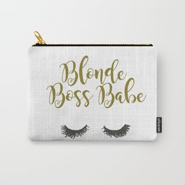 Blonde Boss Babe Carry-All Pouch