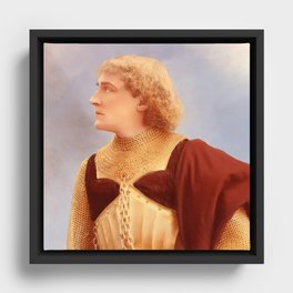 Knight of the Silve Screen Framed Canvas