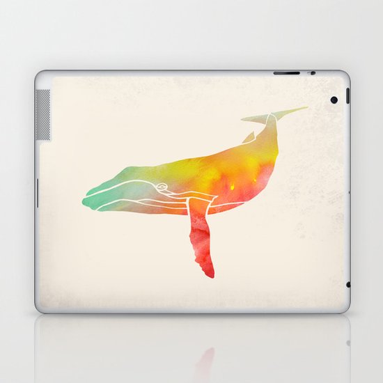 Watercolor Whale Laptop & iPad Skin