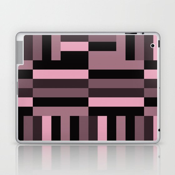 pink and black blocks Laptop & iPad Skin