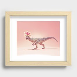 Allosaurus with crown Recessed Framed Print