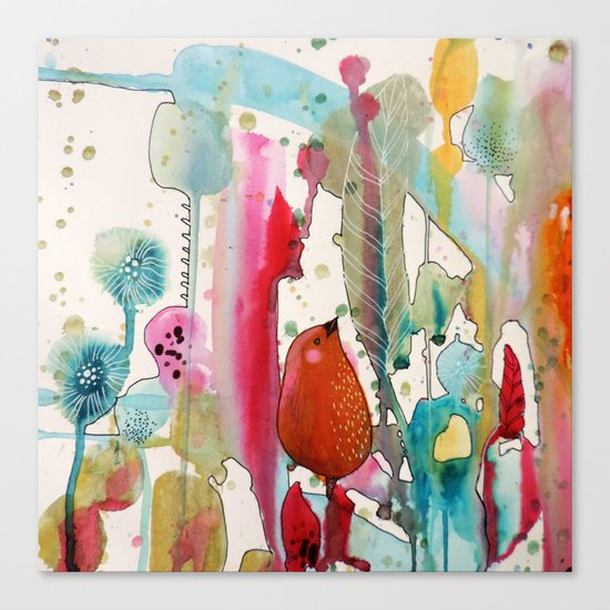 jouons aux bois Canvas Print