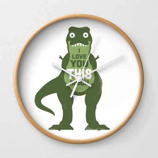 Amourosaurus Wall Clock