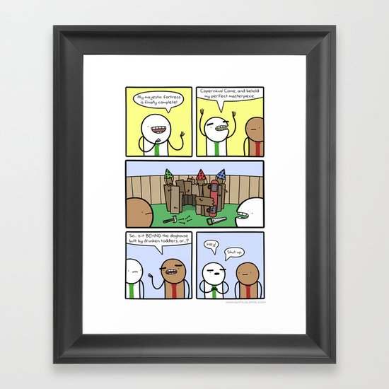 Antics #359 - constructive criticism Framed Art Print