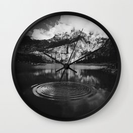 Ripple (Black and White) Wall Clock