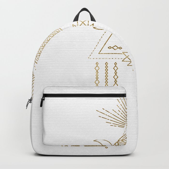 Golden Goddess Mandala Backpack