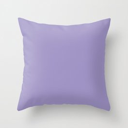 Flowering Violet (Purple) Color Throw Pillow