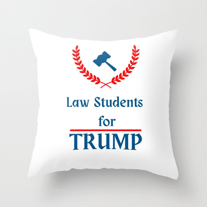 Law Students for Trump Throw Pillow
