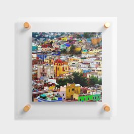 Mexico Photography - Huge Colorful City Floating Acrylic Print